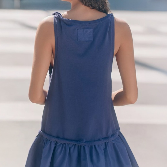 Anthropologie "Daily practice Sporty mini dress in Blue" NWT - Picture 2 of 5